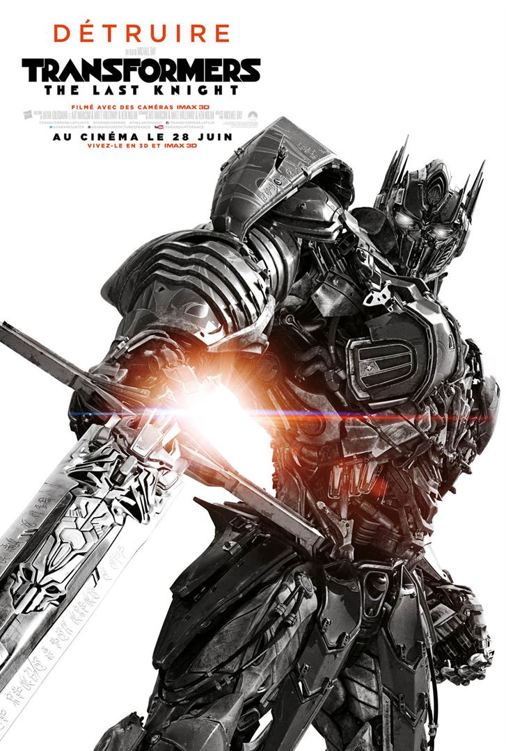 Transformers: The Last Knight à la location en dvd et bluray